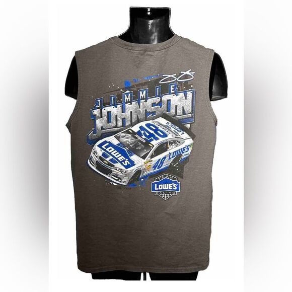 Jimmie Johnson #48 Nascar Men's Wedge Tank Top Chase Authentics Size Large - Picture 2 of 3